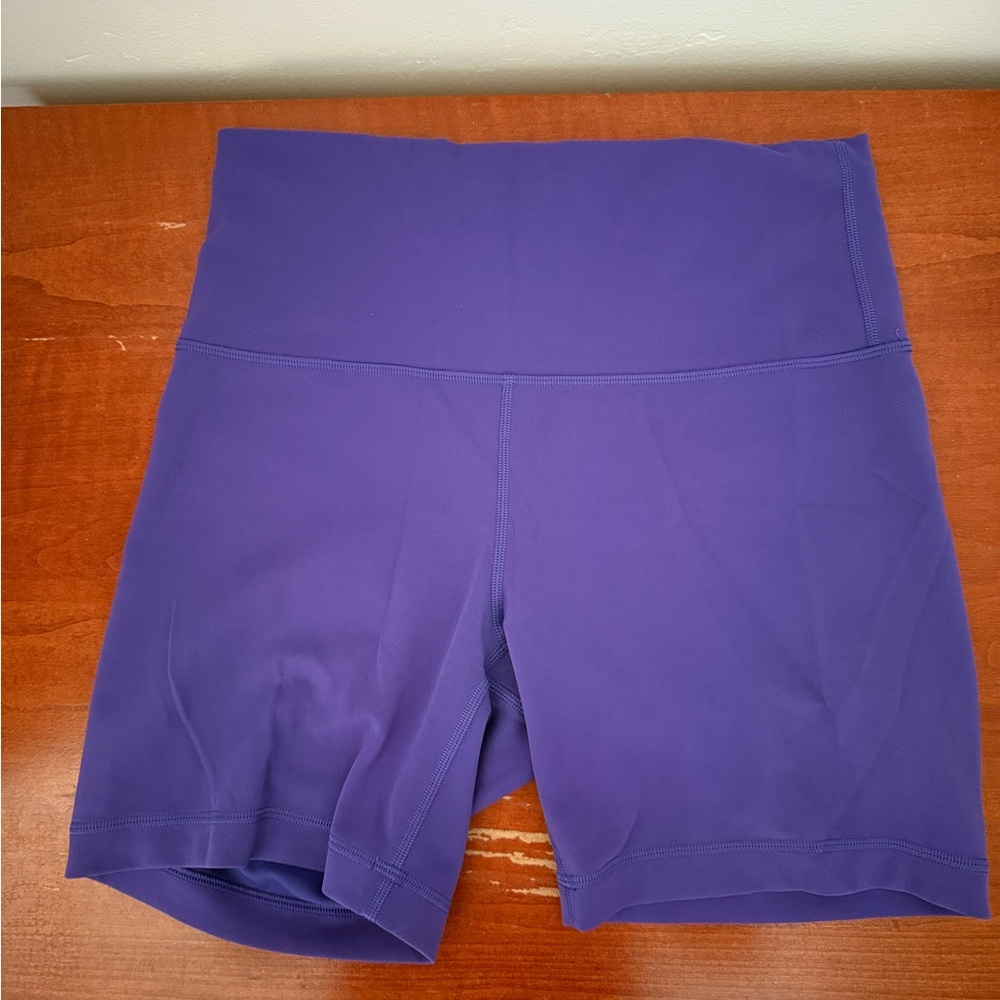 Women's Lululemon Wunder Train Purple 6” Shorts